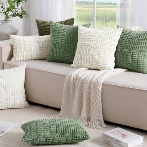 Softalker Kissenbezug 40x40 cm – 2er Set flauschig rosa, Dekokissenbezug für Sofa, Wohnzimmer & Schlafzimmer