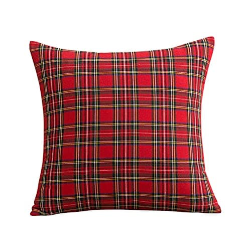 Kissenbezug Weihnachten 2er Set kariert 45×45 cm