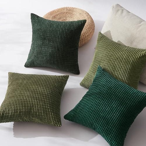 Topfinel Kissenbezüge 40x40 cm 4er-Set Rosa – Cord-Optik, flauschig, GRS‑zertifiziert