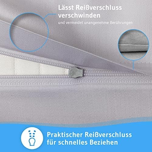 Bettwäsche 135x200 – 100% Renforce Baumwolle (OEKO-TEX STANDARD 100) | Set: Bettbezug 135x200 + Kissenbezug 80x80