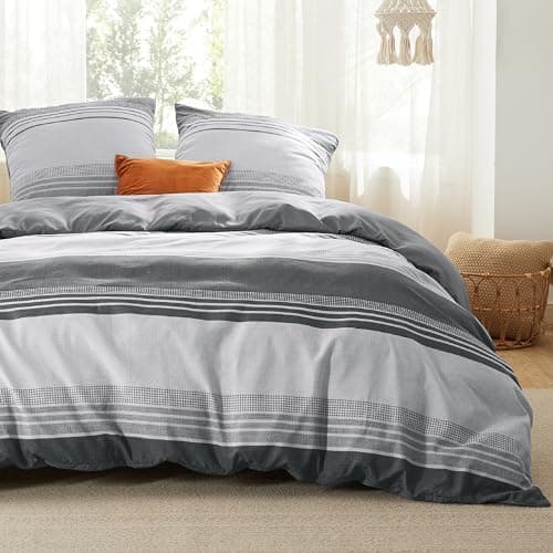 BEDSURE Bettwäsche-Set 135x200 (4-teilig) – Wendebettwäsche OEKO-TEX STANDARD 100 mit Reißverschluss, 2×80x80 Kissenbezü