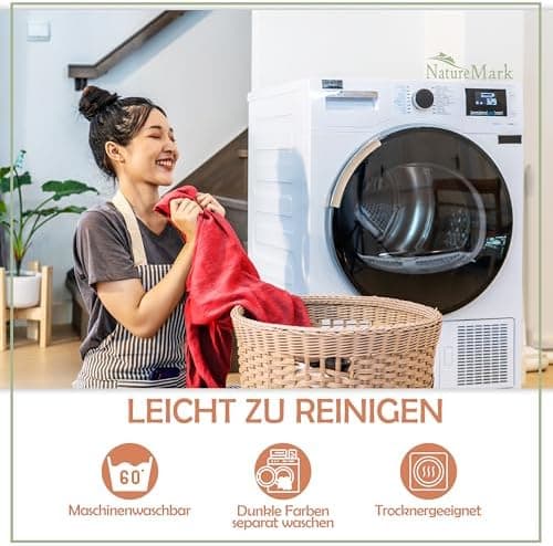 NatureMark Mikrofaser-Spannbettlaken 90x200–100x200 cm, türkis