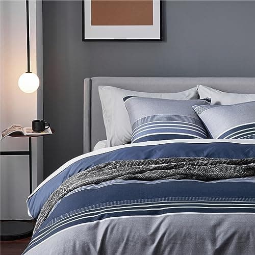 BEDSURE Bettwäsche-Set 135x200 (4-teilig) – Wendebettwäsche OEKO-TEX STANDARD 100 mit Reißverschluss, 2×80x80 Kissenbezü