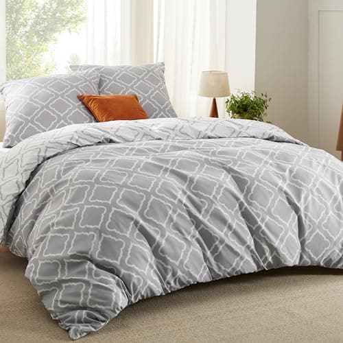 BEDSURE Bettwäsche-Set 135x200 (4-teilig) – Wendebettwäsche OEKO-TEX STANDARD 100 mit Reißverschluss, 2×80x80 Kissenbezü