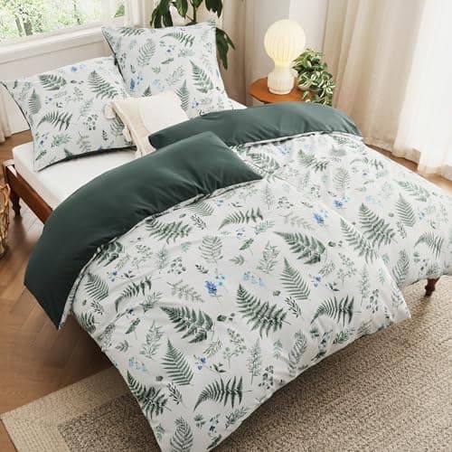 BEDSURE Bettwäsche-Set 135x200 (4-teilig) – Wendebettwäsche OEKO-TEX STANDARD 100 mit Reißverschluss, 2×80x80 Kissenbezü