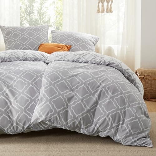 BEDSURE Bettwäsche-Set 135x200 (4-teilig) – Wendebettwäsche OEKO-TEX STANDARD 100 mit Reißverschluss, 2×80x80 Kissenbezü