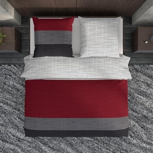 LARAWELL Bettwäsche-Set 135x200 Baumwolle