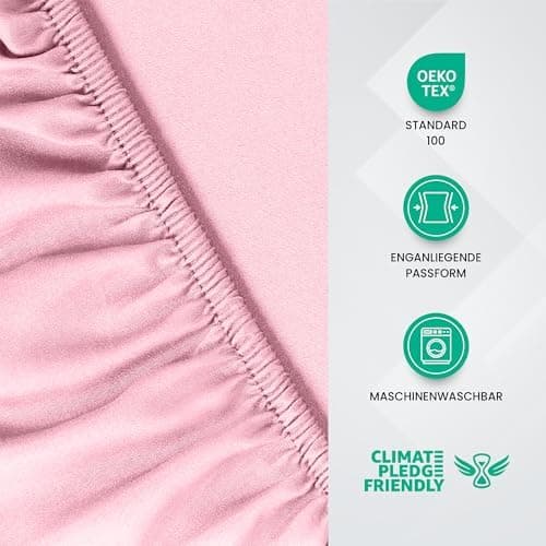 Utopia Bedding Spannbettlaken 180×200 cm – Grau, gebürstete Polyester‑Mikrofaser, OEKO‑TEX zertifiziert
