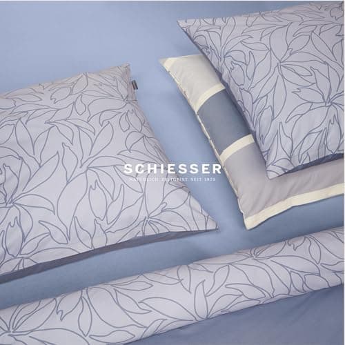 Schiesser Spannbettlaken Jessi – 100% gekämmte Baumwolle aus nachhaltiger Produktion | 180–190×200 cm, Matratzenhöhe bis