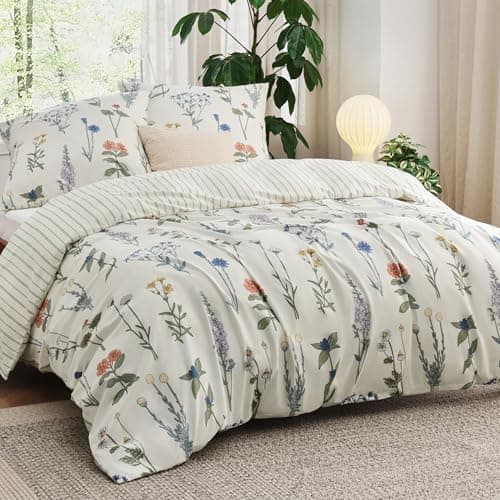 BEDSURE Bettwäsche-Set 135x200 (4-teilig) – Wendebettwäsche OEKO-TEX STANDARD 100 mit Reißverschluss, 2×80x80 Kissenbezü