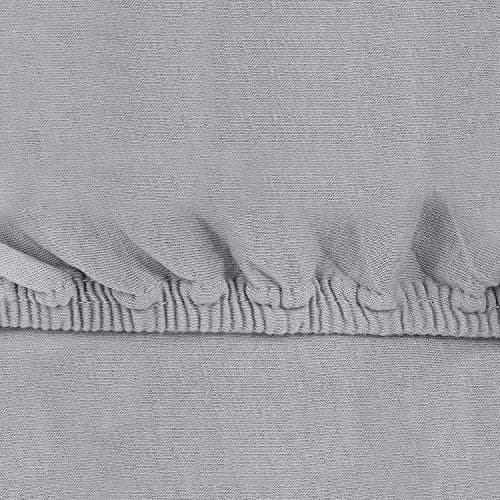NatureMark Spannbettlaken / Spannbetttuch 100% Baumwolle, anthrazit – 90 x 200 bis 100 x 200 cm