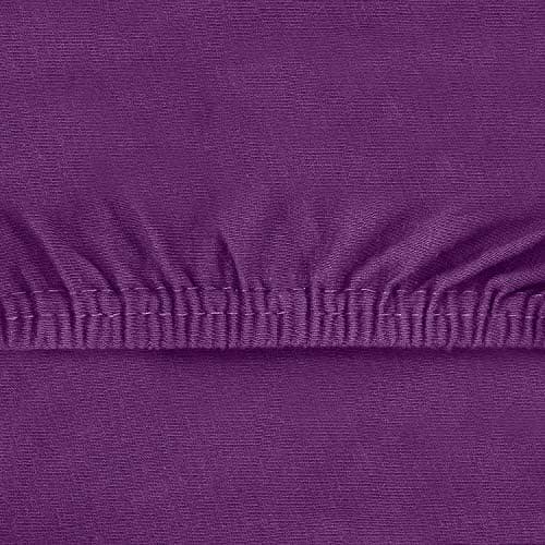 NatureMark Spannbettlaken / Spannbetttuch 100% Baumwolle, anthrazit – 90 x 200 bis 100 x 200 cm