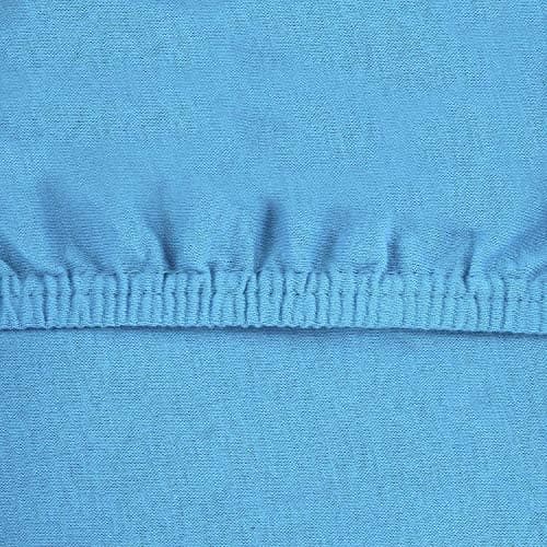 NatureMark Spannbettlaken / Spannbetttuch 100% Baumwolle, anthrazit – 90 x 200 bis 100 x 200 cm