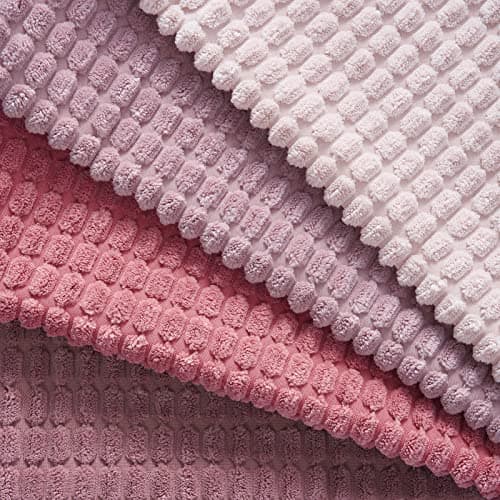 Topfinel Kissenbezüge 40x40 cm 4er-Set Rosa – Cord-Optik, flauschig, GRS‑zertifiziert
