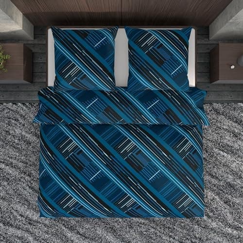 LARAWELL Bettwäsche-Set 135x200 Baumwolle
