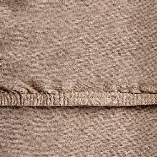NatureMark Spannbettlaken / Spannbetttuch 100% Baumwolle, anthrazit – 90 x 200 bis 100 x 200 cm